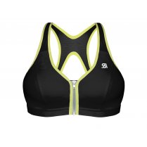 Shock Absorber Active Zipped Plunge Bra Black B Cup