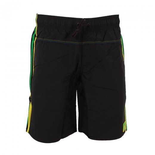 adidas 3S A Classic Length Men's Swim Short Black, Yellow and Green