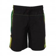 3S A Classic Length Men's Swim Short Black, Yellow and Green