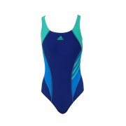 Colourblock 3 Stripe Swimsuit Blue