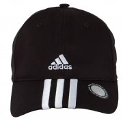 Essentials 3 Stripe Cap Black