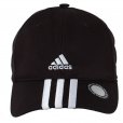 adidas Essentials 3 Stripe Cap Black