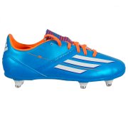 F10 Soft Ground Junior Boots Blue - Samba Pack