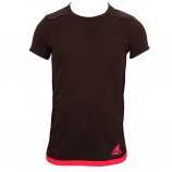 adidas Girls Uncontrol Climachill Tee Dark Grey