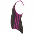 adidas Infinitex 3-Stripes Girls Swimming Costume Black