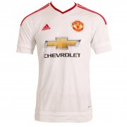 adidas Manchester United 2015/16 Adult Away Replica Short Sleeve Shirt White