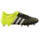 adidas Men's Ace 15.1 Soft Ground Leather Football Boots Black