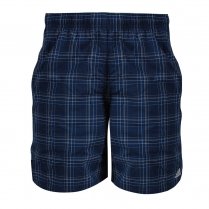 Men's Check Swimming Shorts Dark Blue