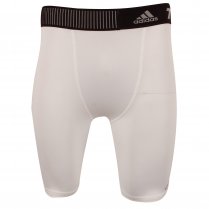 adidas Men's Techfit Baselayer Shorts White