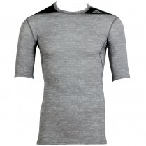 adidas Men's Techfit Baselayer Tee Grey