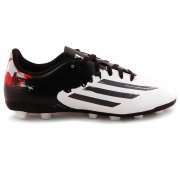 Messi 10.4 Junior Firm Ground Boots White & Black