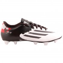 adidas Messi 10.4 Senior Firm Ground Boots White & Black