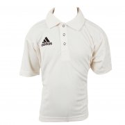 Shortsleeve Junior Cricket Playing Shirt Cream