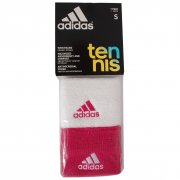 Small Tennis Wristband Pink & White