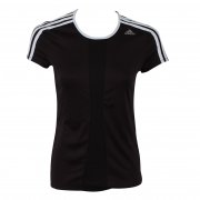 Women's Response 3-Stripes Shortsleeve Tee Black