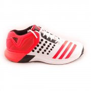 adidas adipower Vector Mid Cricket Shoes White & Red