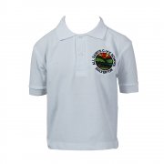 Bluemax All Saints C of E School R-Neck Polo White