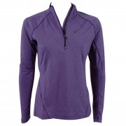 Women's Jersey Longsleeve 1/2 Zip Running Top Purple