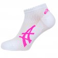 Asics Women's Running Socks 2 Pack White & Pink