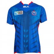 blk Samoa RWC Men's Replica Jersey Home 2015 Blue