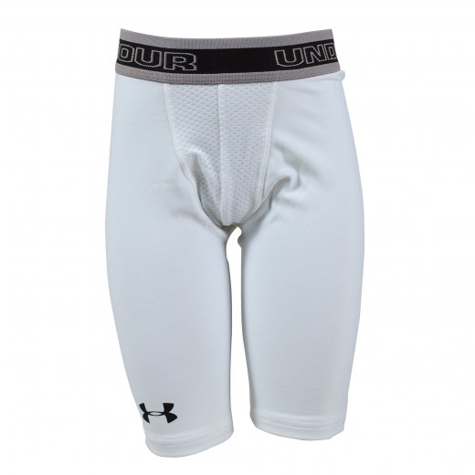 Under Armour Boys Coldgear Long Compression Short White