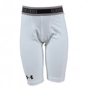 Boys Coldgear Long Compression Short White