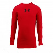 Boys Coldgear Long Sleeve Crew Tee Red