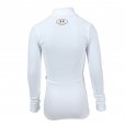 Under Armour Boys Coldgear Long Sleeve Mock Tee White