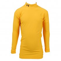 Under Armour Boys Coldgear Long Sleeve Mock Tee Yellow