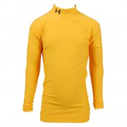 Boys Coldgear Long Sleeve Mock Tee Yellow