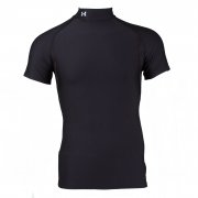 Boys Coldgear Short Sleeve Mock Tee Black