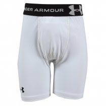 Under Armour Boys Heatgear Compression Short White 