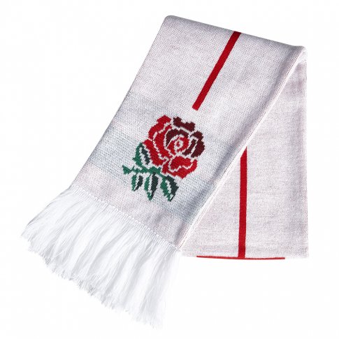 Canterbury England Acrylic Scarf White