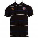 Canterbury Men's Bath Players Striped Polo Shirt Black