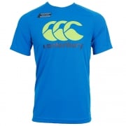 Canterbury Men's Vapodri Poly Logo Tee Blue