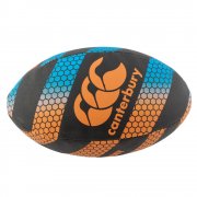 Thrillseeker Mesh Print Training Rugby Ball Orange & Blue