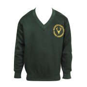 Dulverton Middle School V-Neck Sweatshirt Green Sizes 26-34