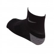 Elite Running Cushion Quarter Socks Black