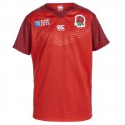 Canterbury England Pro Alternate Short Sleeve Kid's Rugby World Cup Jersey Red