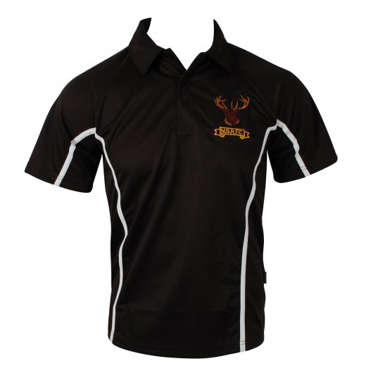 Falcon Minehead Barbarians Rugby Football Club Senior Polo Black