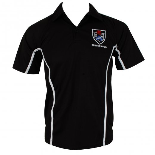 Falcon Taunton Rugby Football Club Senior Polo Black