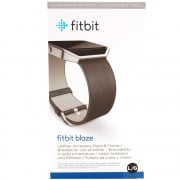 FitBit Blaze Leather Accessory Band and Frame Black