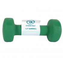 Fitness Mad Neoprene Dumbells 1.5kg Green