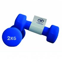 Fitness Mad Neoprene Dumbells 2kg Blue