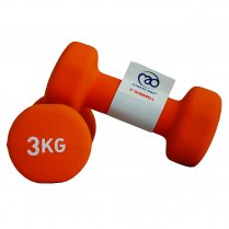 Fitness Mad Neoprene Dumbells 3kg Orange