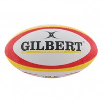 Gilbert Exeter Chiefs Replica Midi Rugby Ball White & Yellow