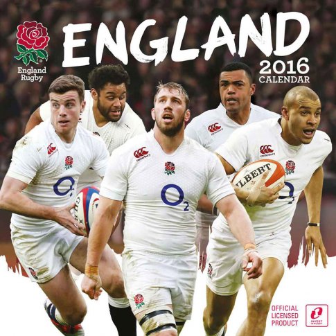 Grange Official England Rugby Union 2016 Calendar White