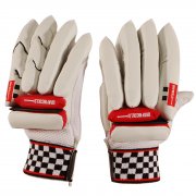 F18 600 Cricket Senior Batting Gloves White & Red