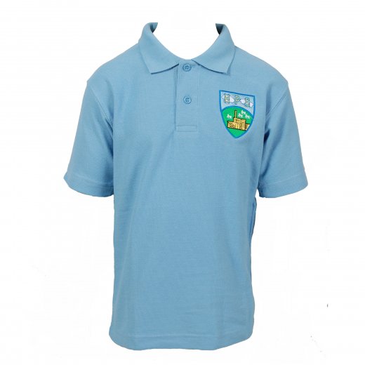 Heathcoat Primary School Polo Shirt Light Blue