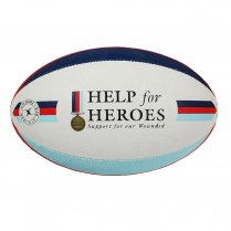 Gilbert Help For Heroes Rugby Ball White